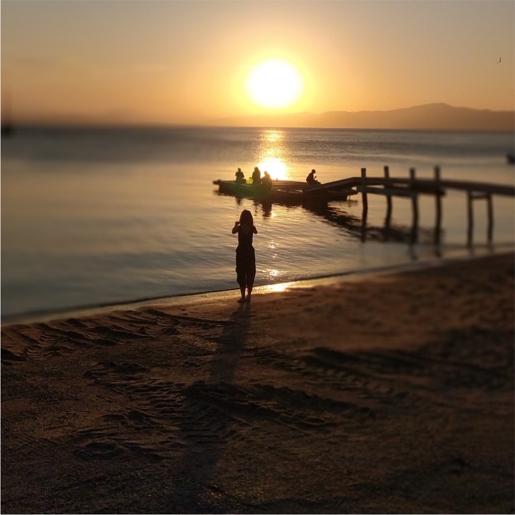 Pôr do sol no Sambaqui, dezembro de 2023. Foto: BFSeixas